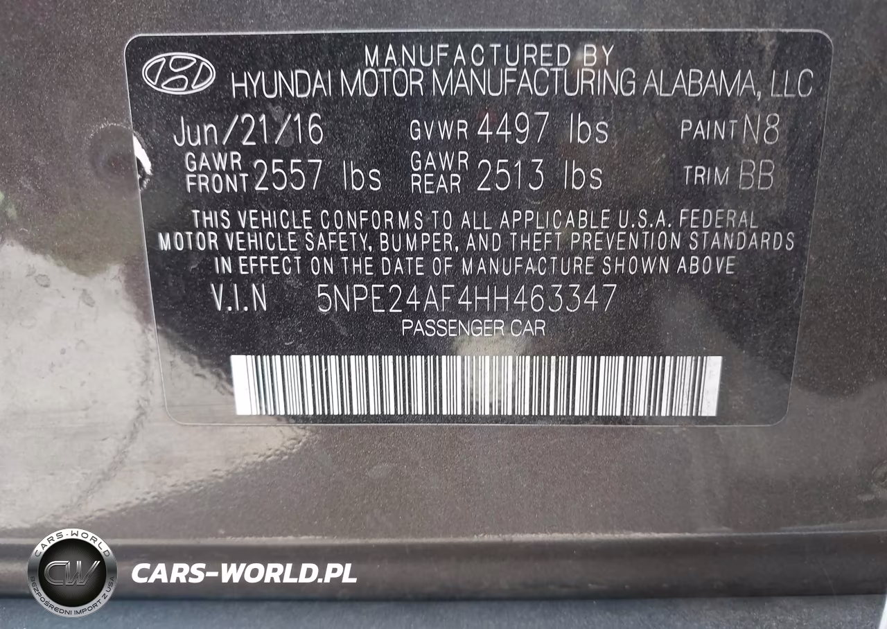 2017 Hyundai Sonata VIN:5NPE24AF4HH463347 - 9
