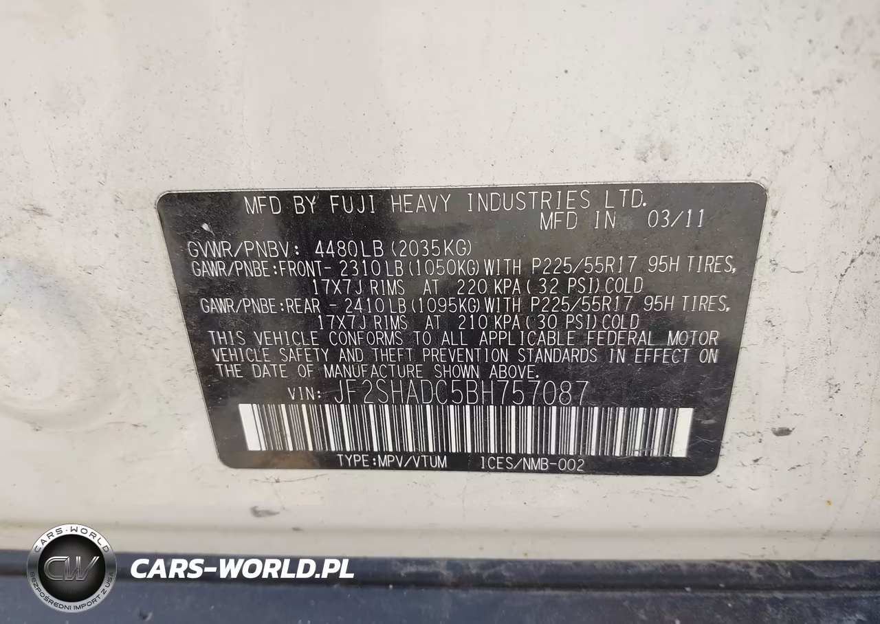 2011 Subaru Forester 2.5X Premium VIN:JF2SHADC5BH757087 - 9