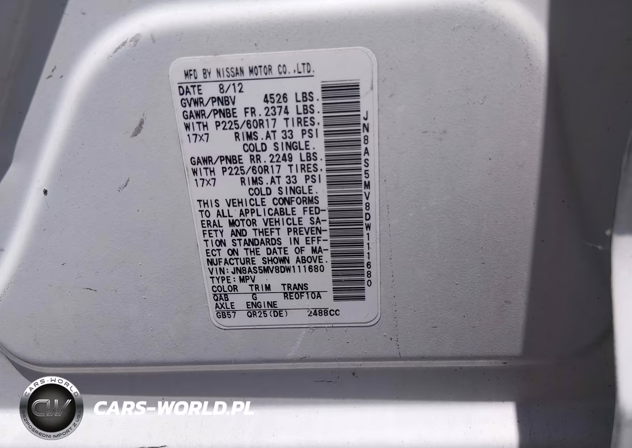 2013 Nissan Rogue Sv VIN:JN8AS5MV8DW111680 - 9