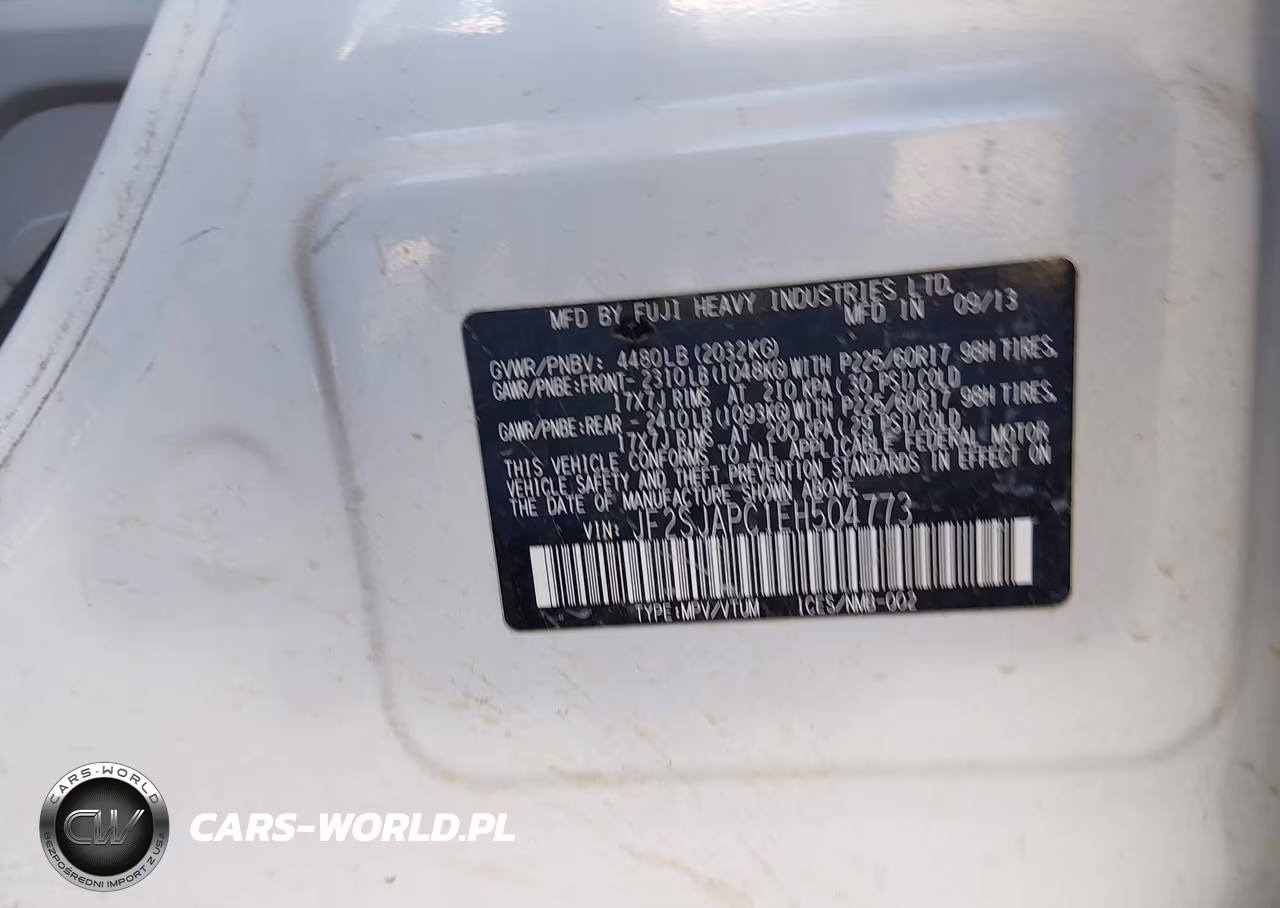 2014 Subaru Forester 2.5I Touring VIN:JF2SJAPC1EH504773 - 9