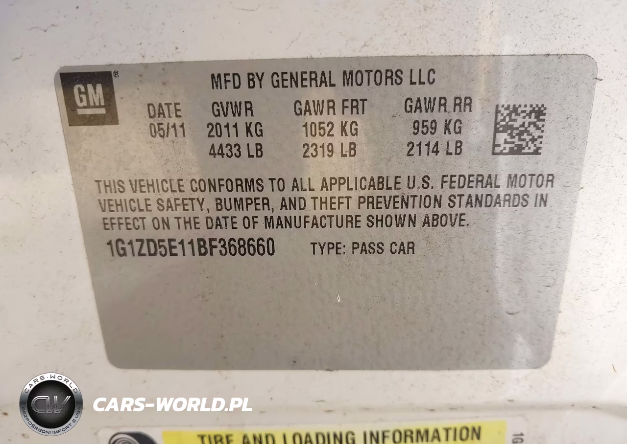 2011 Chevrolet Malibu 2Lt VIN:1G1ZD5E11BF368660 - 9