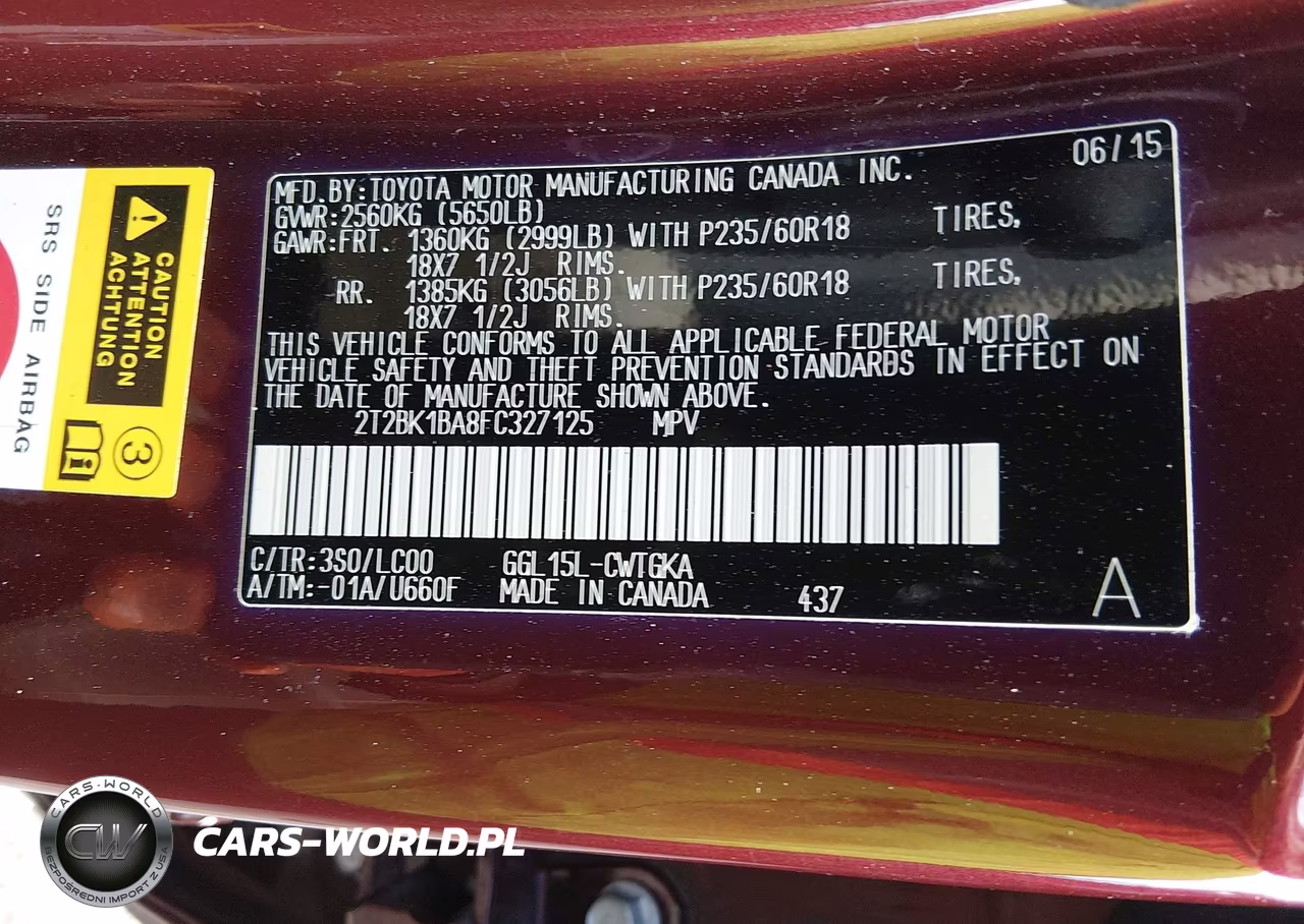 2015 Lexus Rx 350 VIN:2T2BK1BA8FC327125 - 9