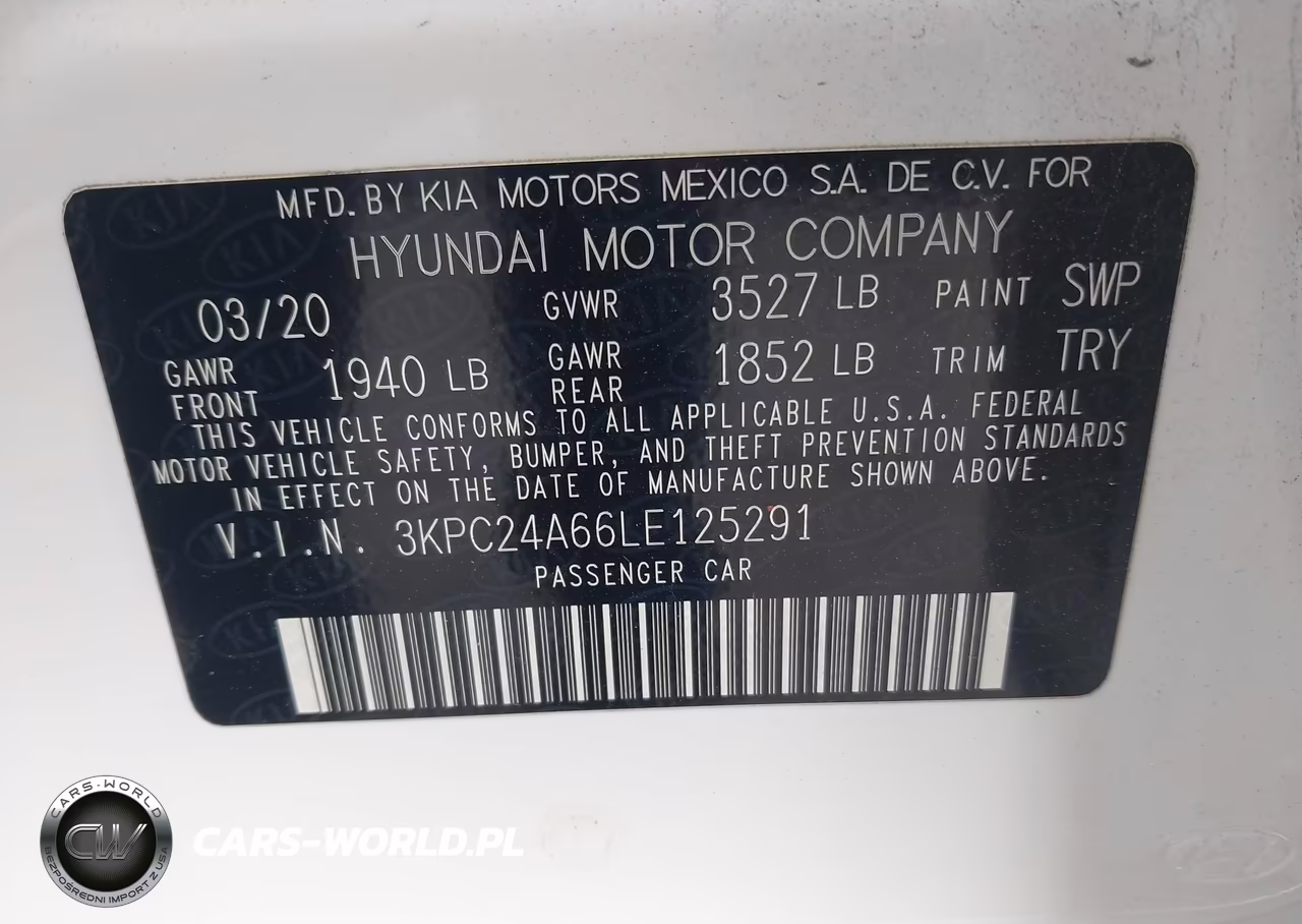 2020 Hyundai Accent Se VIN:3KPC24A66LE125291 - 9