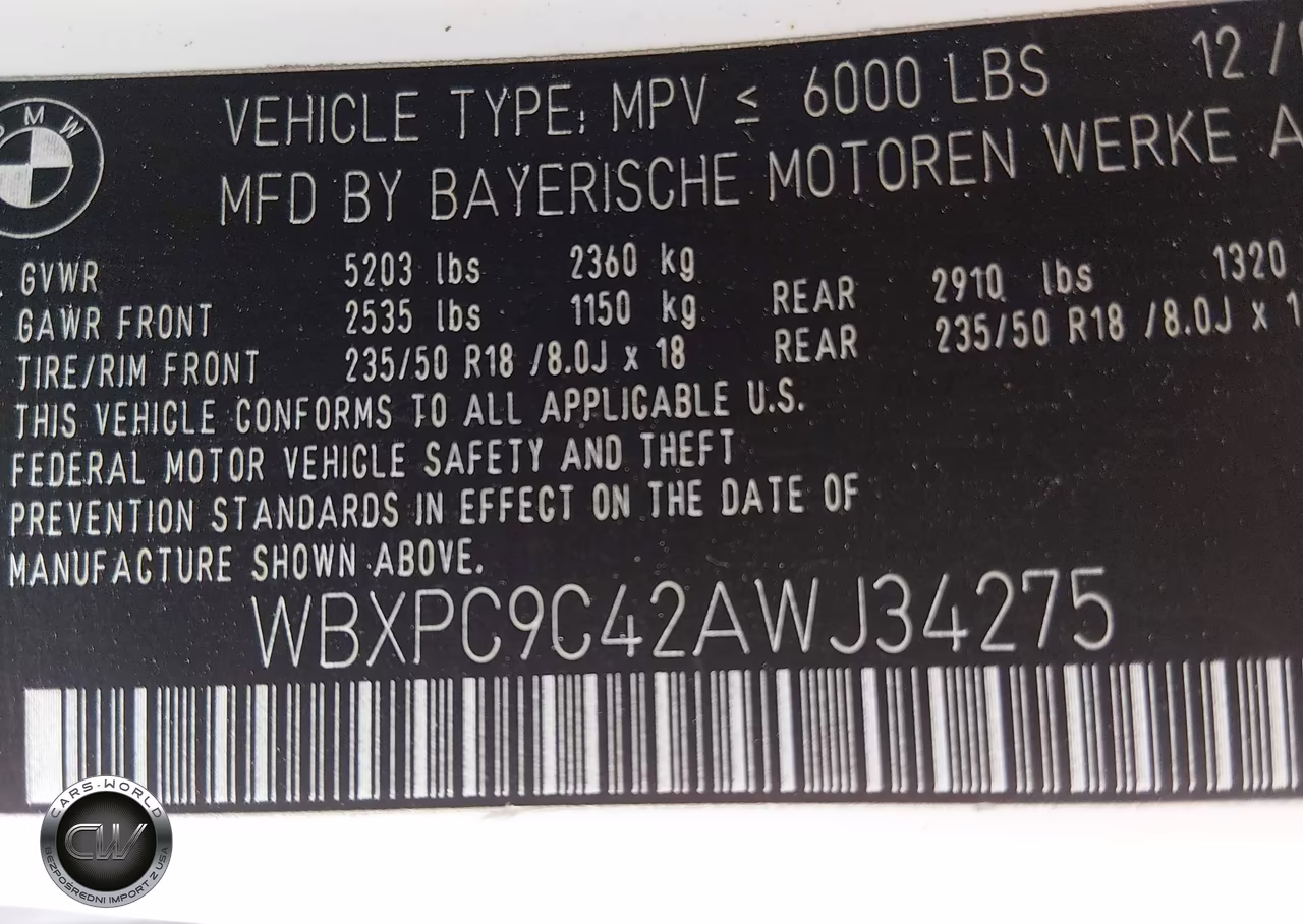 2010 BMW X3 xDrive30I VIN:WBXPC9C42AWJ34275 - 9