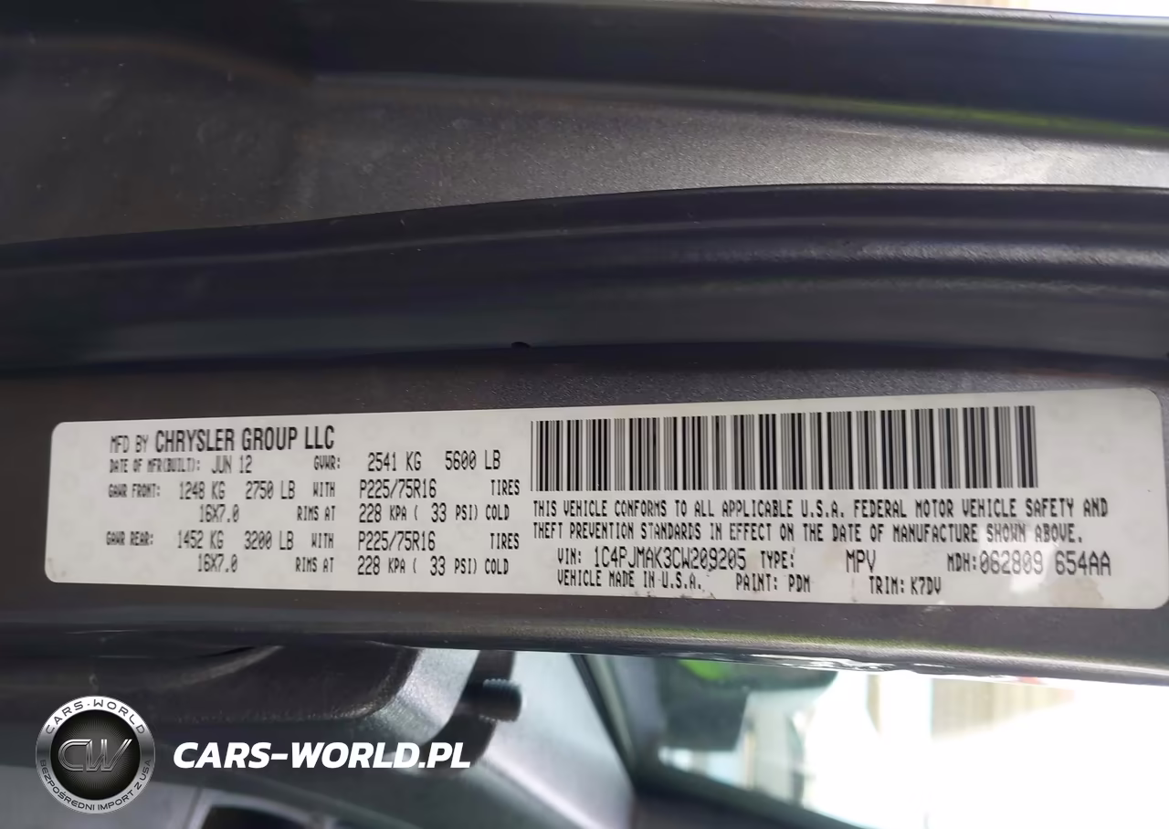 2012 Jeep Liberty Sport VIN:1C4PJMAK3CW209205 - 9