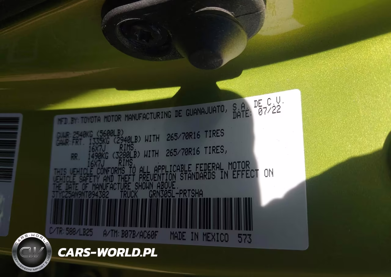 2022 Toyota Tacoma Trd Pro VIN:3TYCZ5AN9NT094382 - 9