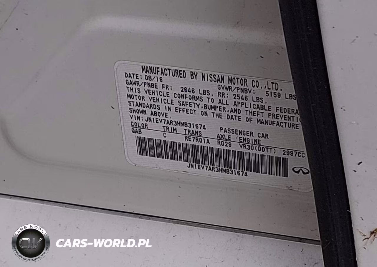 2017 Infiniti Q50 3.0T Premium VIN:JN1EV7AR3HM831674 - 9