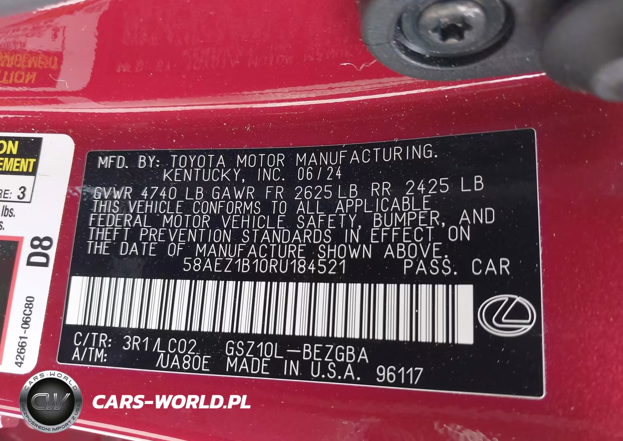 2024 Lexus Es 350 Luxury VIN:58AEZ1B10RU184521 - 9