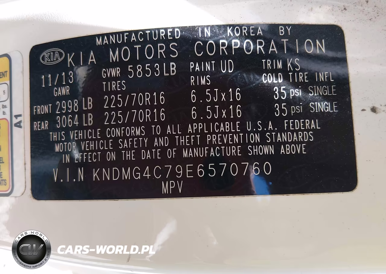 2014 Kia Sedona Lx VIN:KNDMG4C79E6570760 - 9