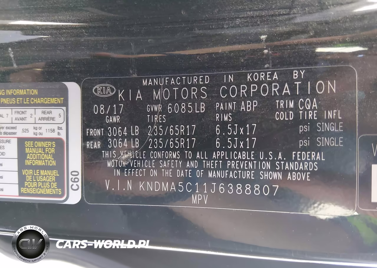 2018 Kia Sedona L VIN:KNDMA5C11J6388807 - 9