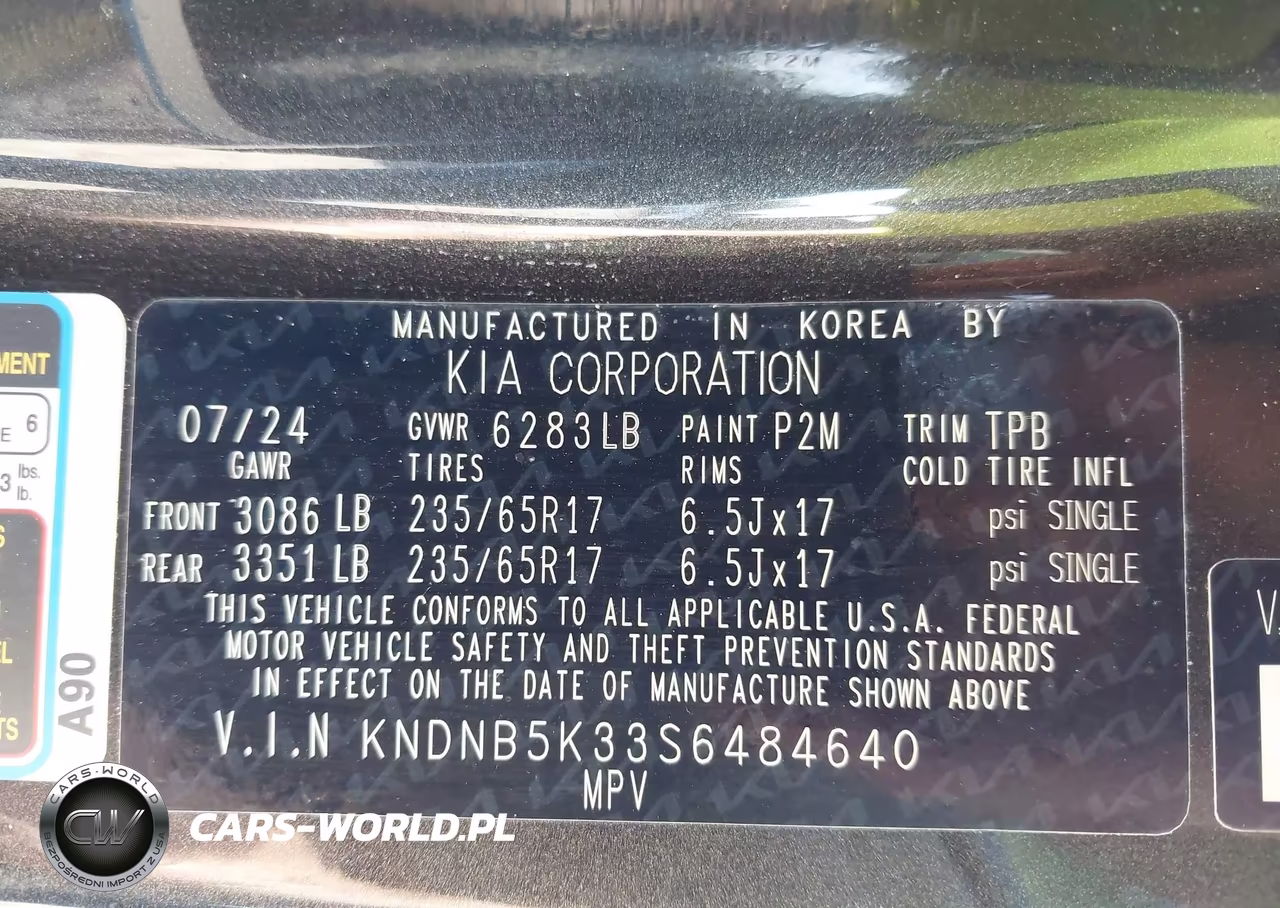 2025 Kia Carnival Mpv Lxs VIN:KNDNB5K33S6484640 - 9