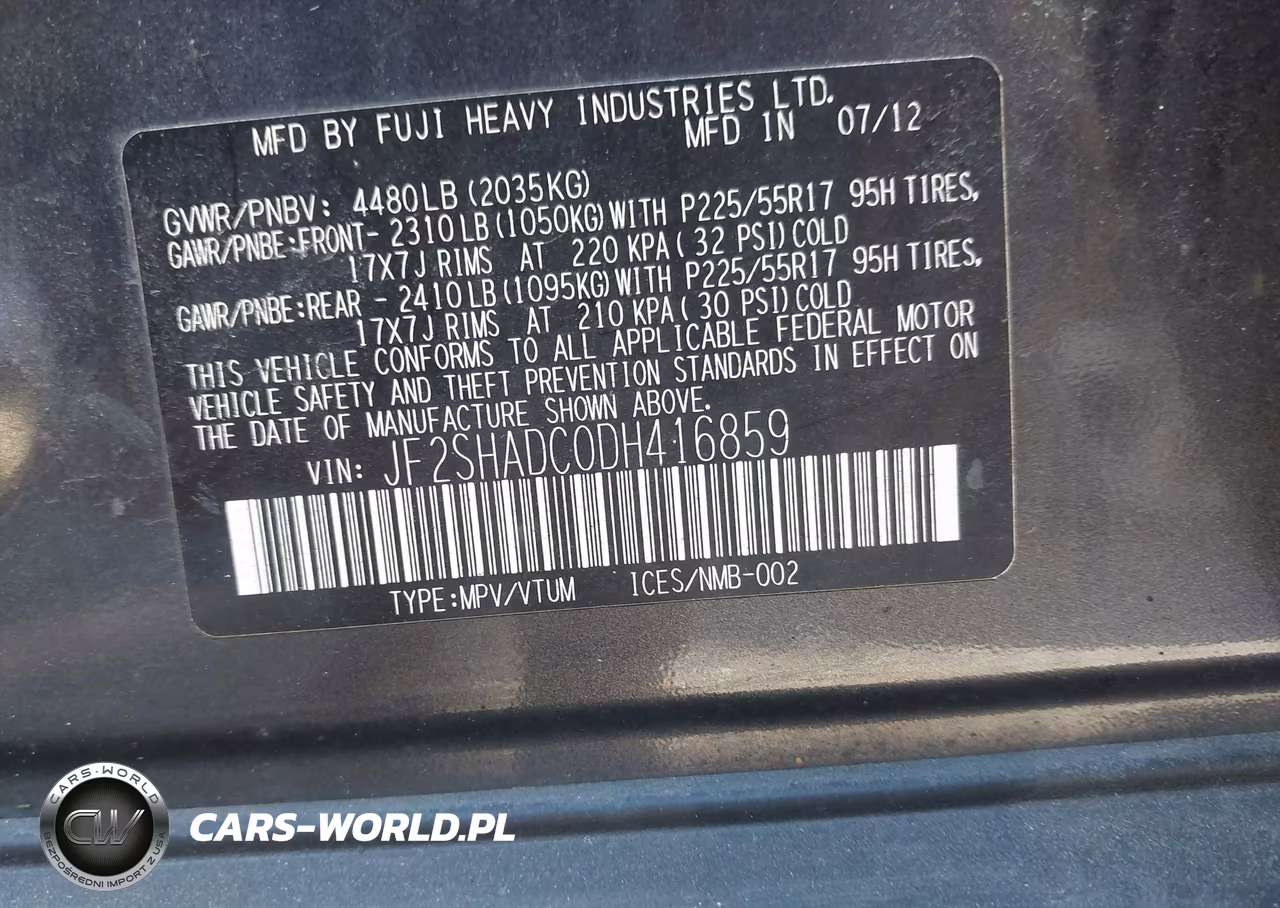 2013 Subaru Forester 2.5X Premium VIN:JF2SHADC0DH416859 - 9