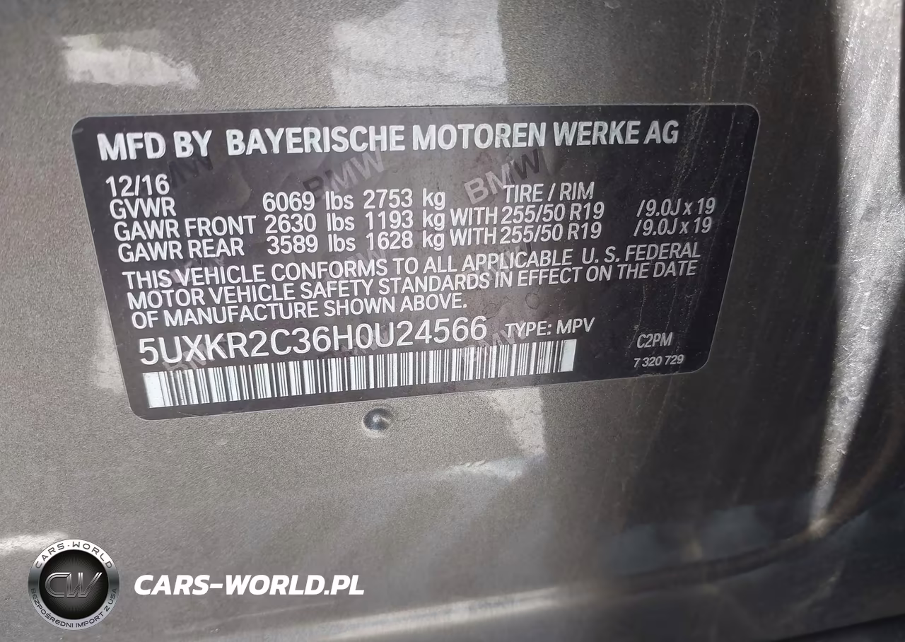 2017 BMW X5 Sdrive35I VIN:5UXKR2C36H0U24566 - 9