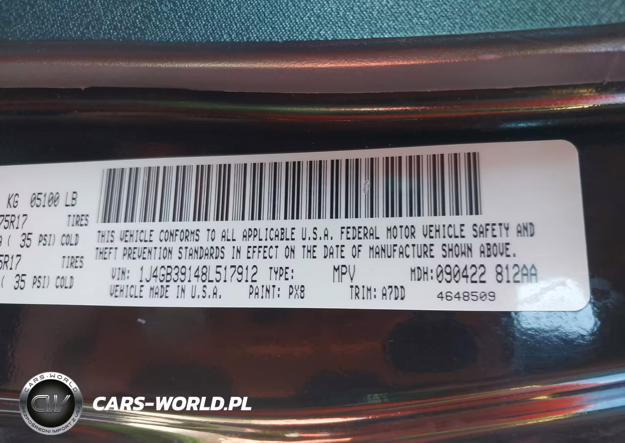 2008 Jeep Wrangler Unlimited X VIN:1J4GB39148L517912 - 9