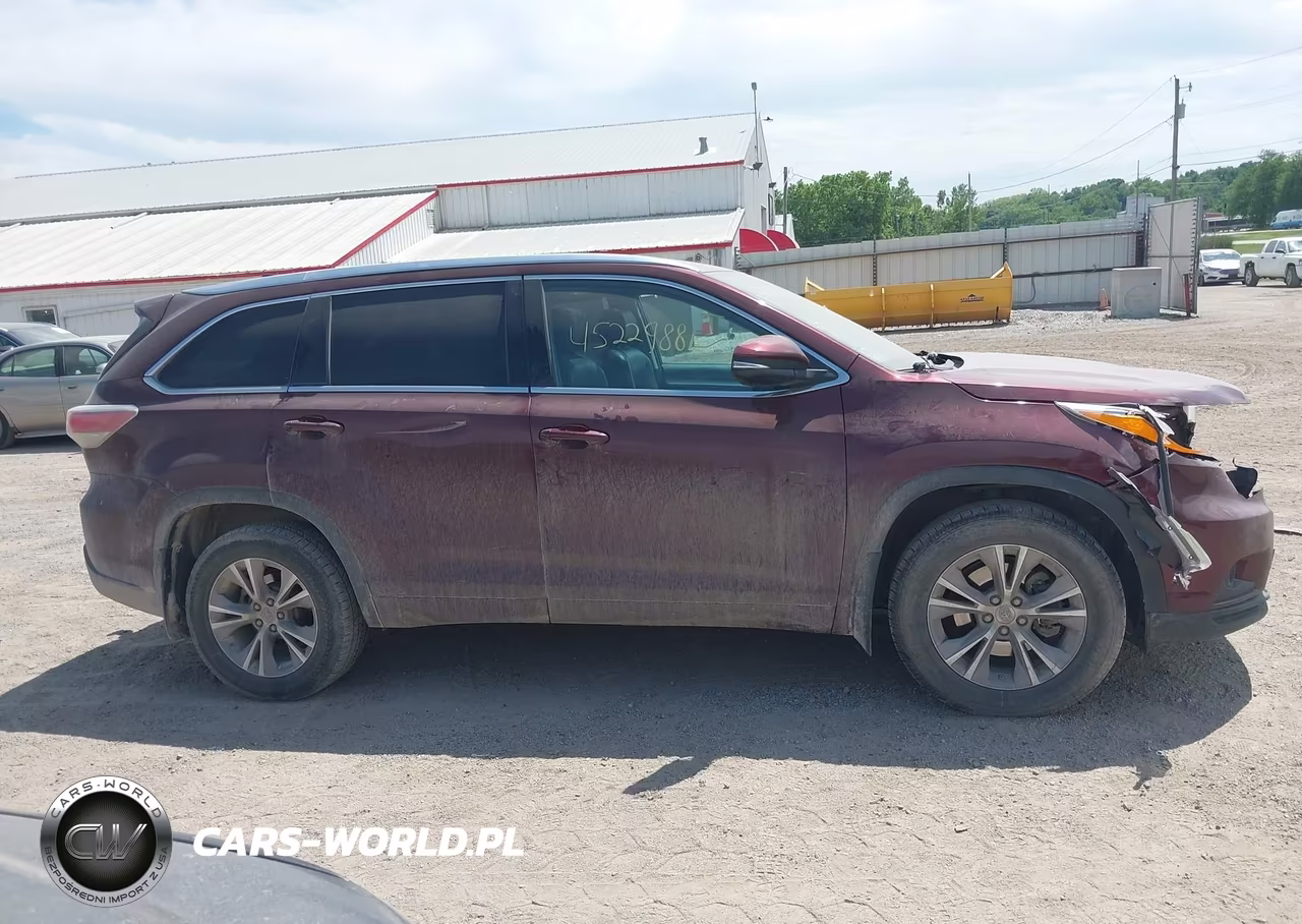 2014 Toyota Highlander Xle V6 VIN:5TDJKRFH4ES054647 - 14