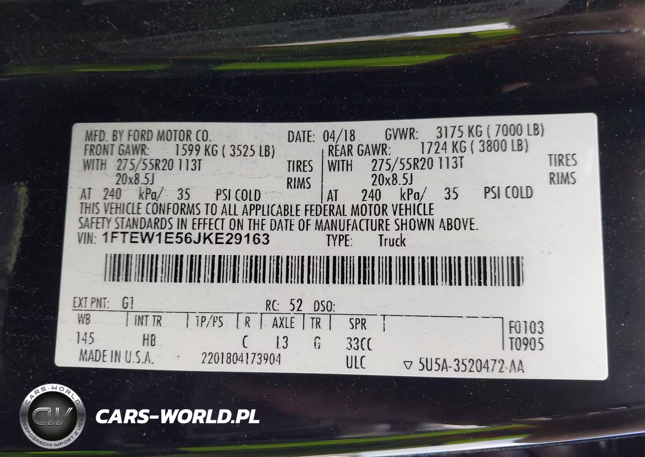 2018 Ford F-150 Lariat VIN:1FTEW1E56JKE29163 - 9