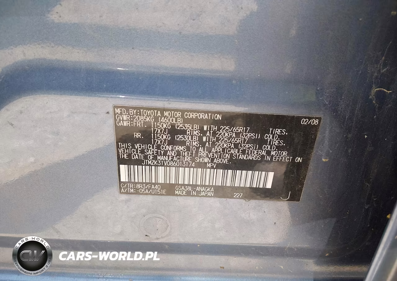 2008 Toyota Rav4 Limited V6 VIN:JTMZK31V086013174 - 9