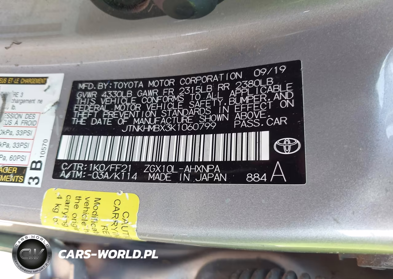 2019 Toyota C-Hr Xle VIN:JTNKHMBX3K1060799 - 9