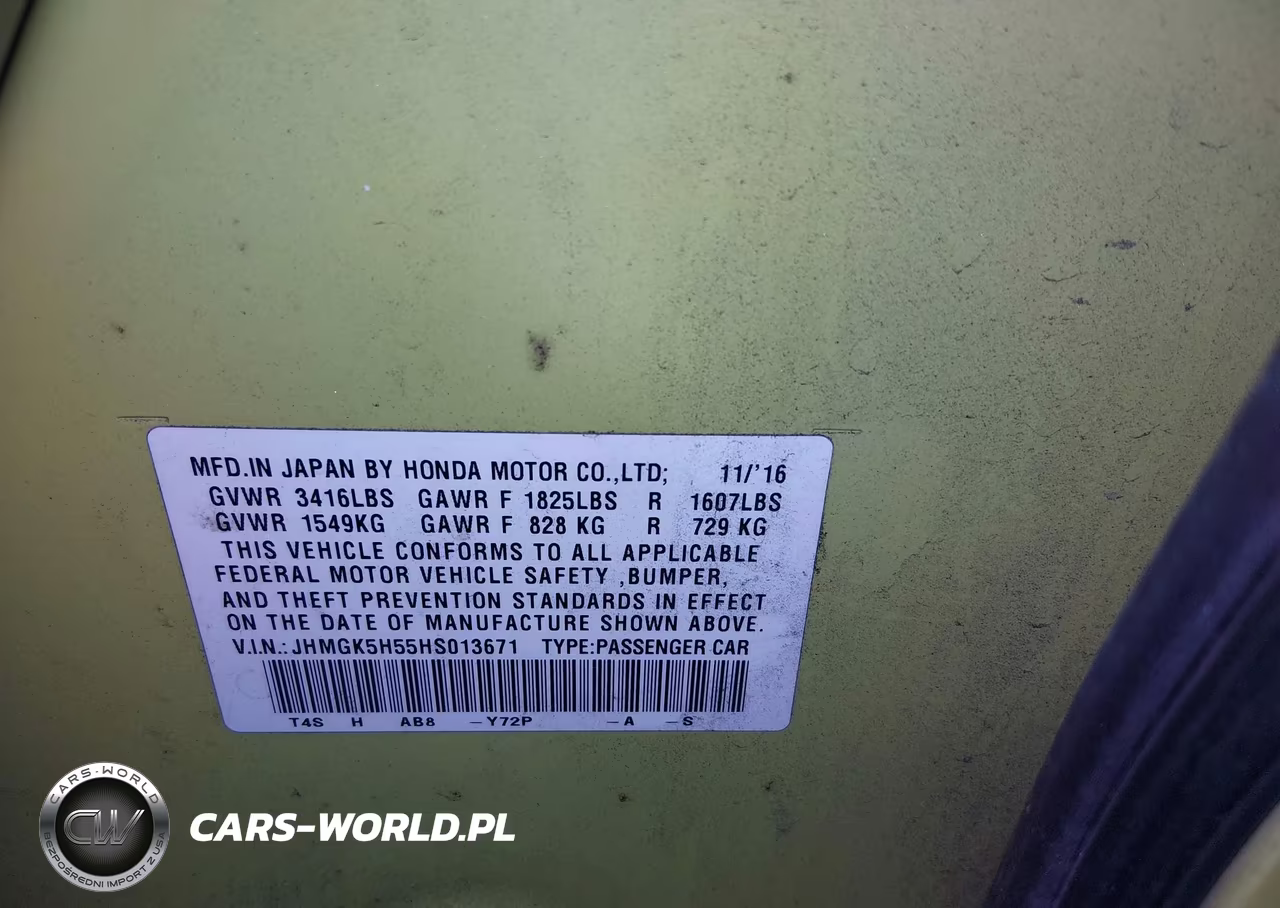 2017 Honda Fit Lx VIN:JHMGK5H55HS013671 - 9