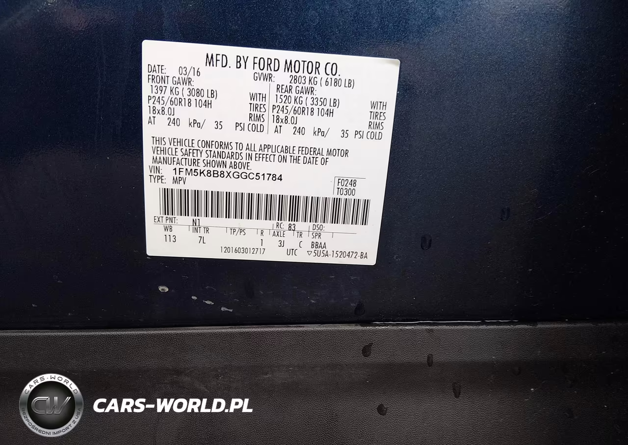 2016 Ford Explorer VIN:1FM5K8B8XGGC51784 - 9