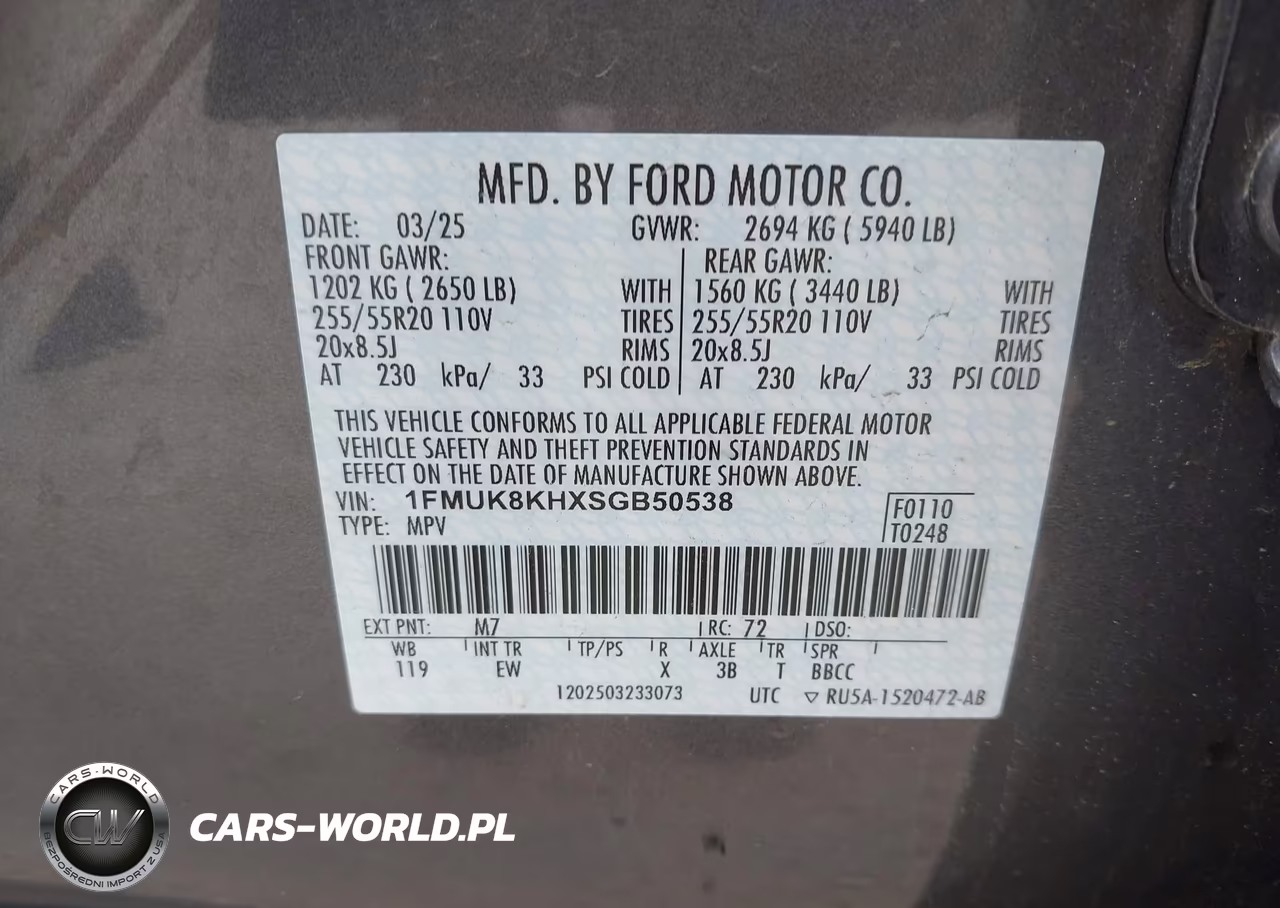 2025 Ford Explorer St-Line VIN:1FMUK8KHXSGB50538 - 9