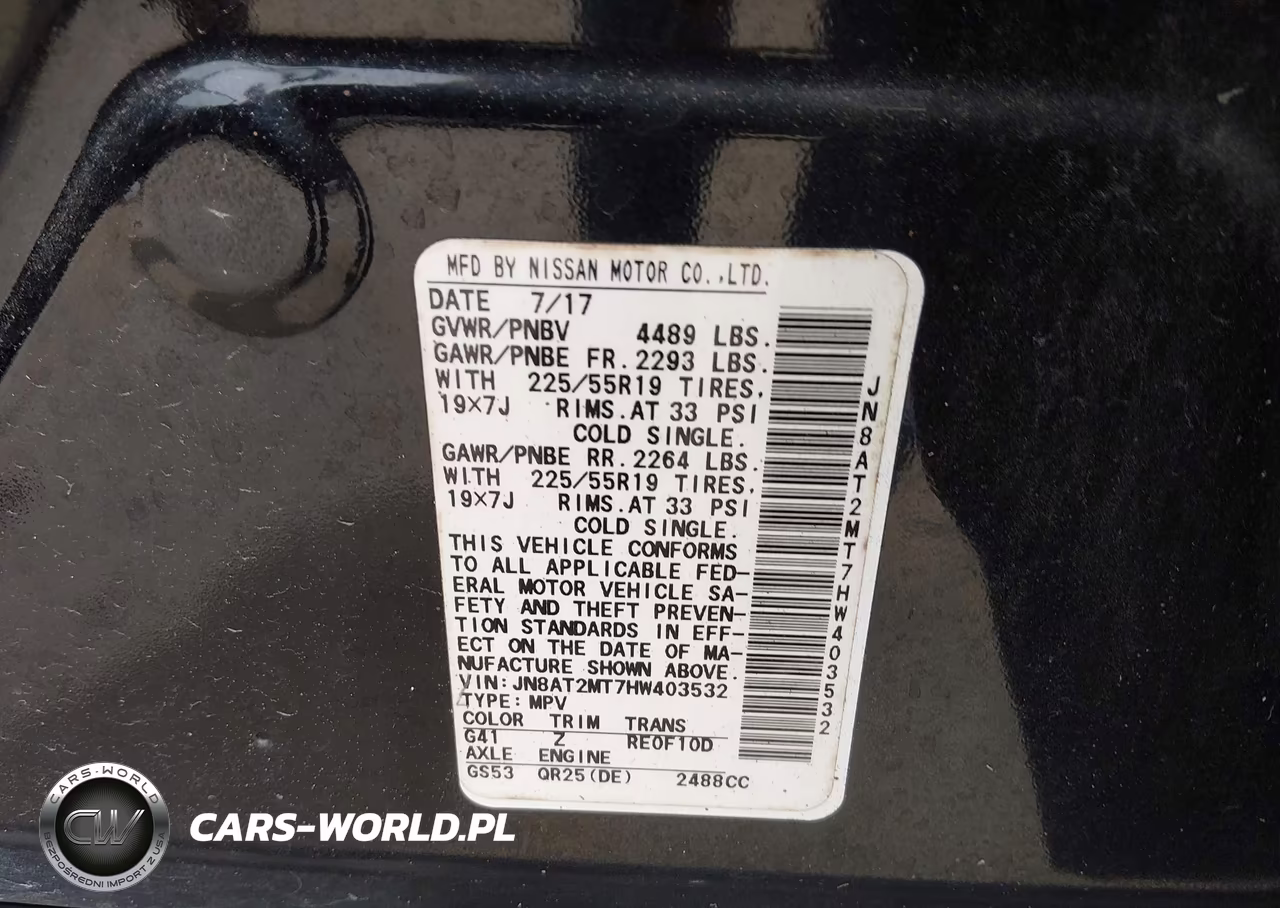 2017 Nissan Rogue Sl VIN:JN8AT2MT7HW403532 - 9