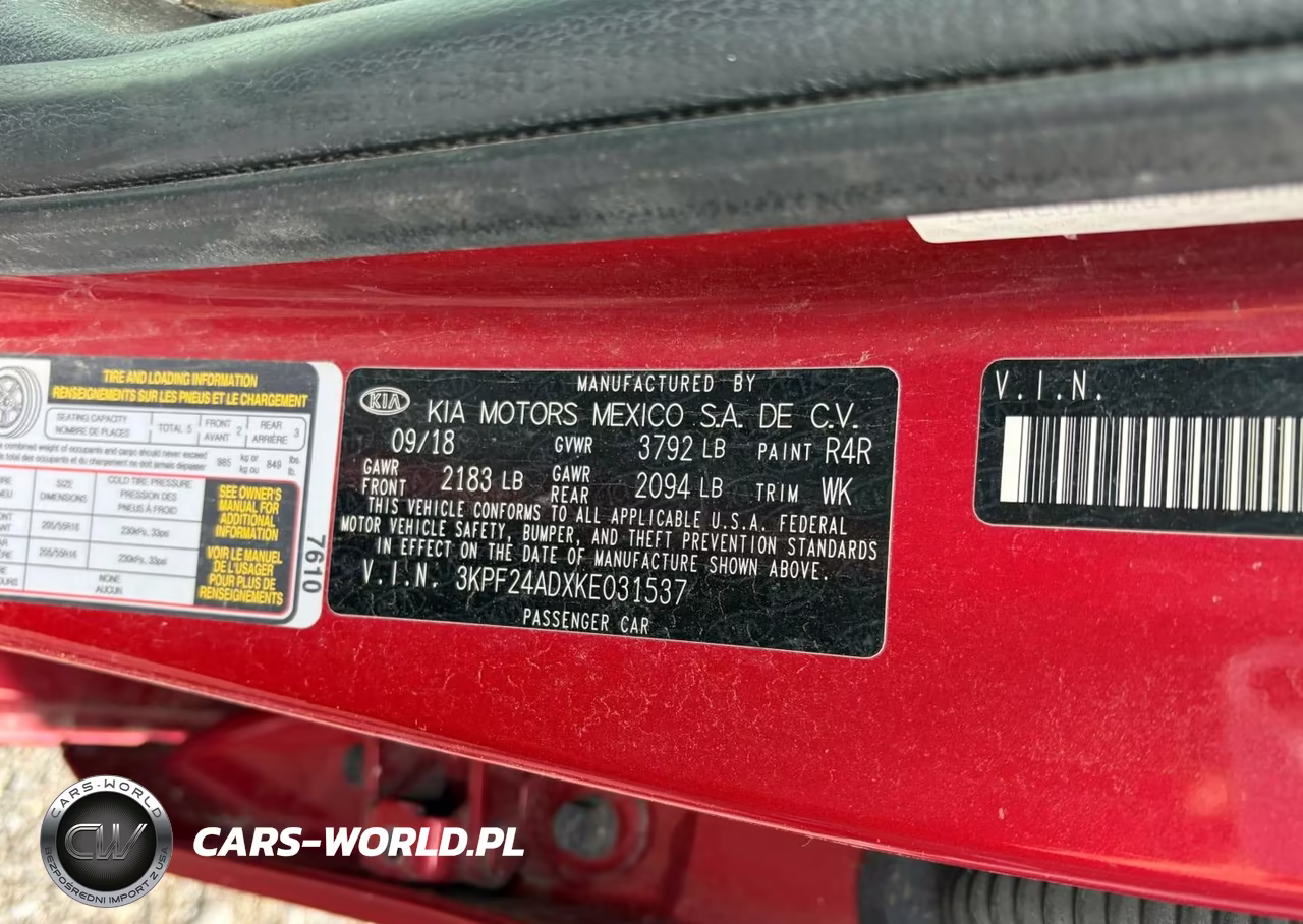 2019 Kia Forte Lxs VIN:3KPF24ADXKE031537 - 9