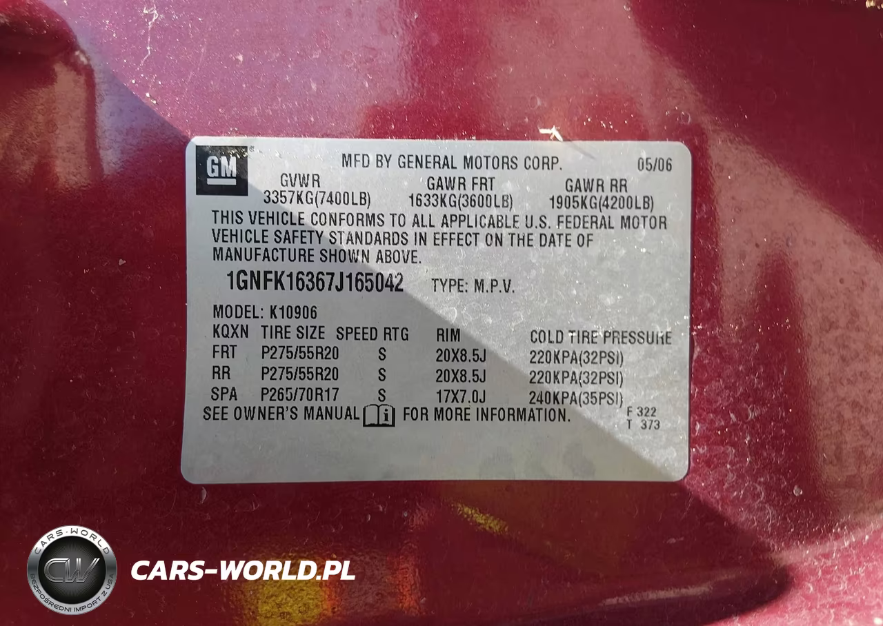 2007 Chevrolet Suburban 1500 Ltz VIN:1GNFK16367J165042 - 9