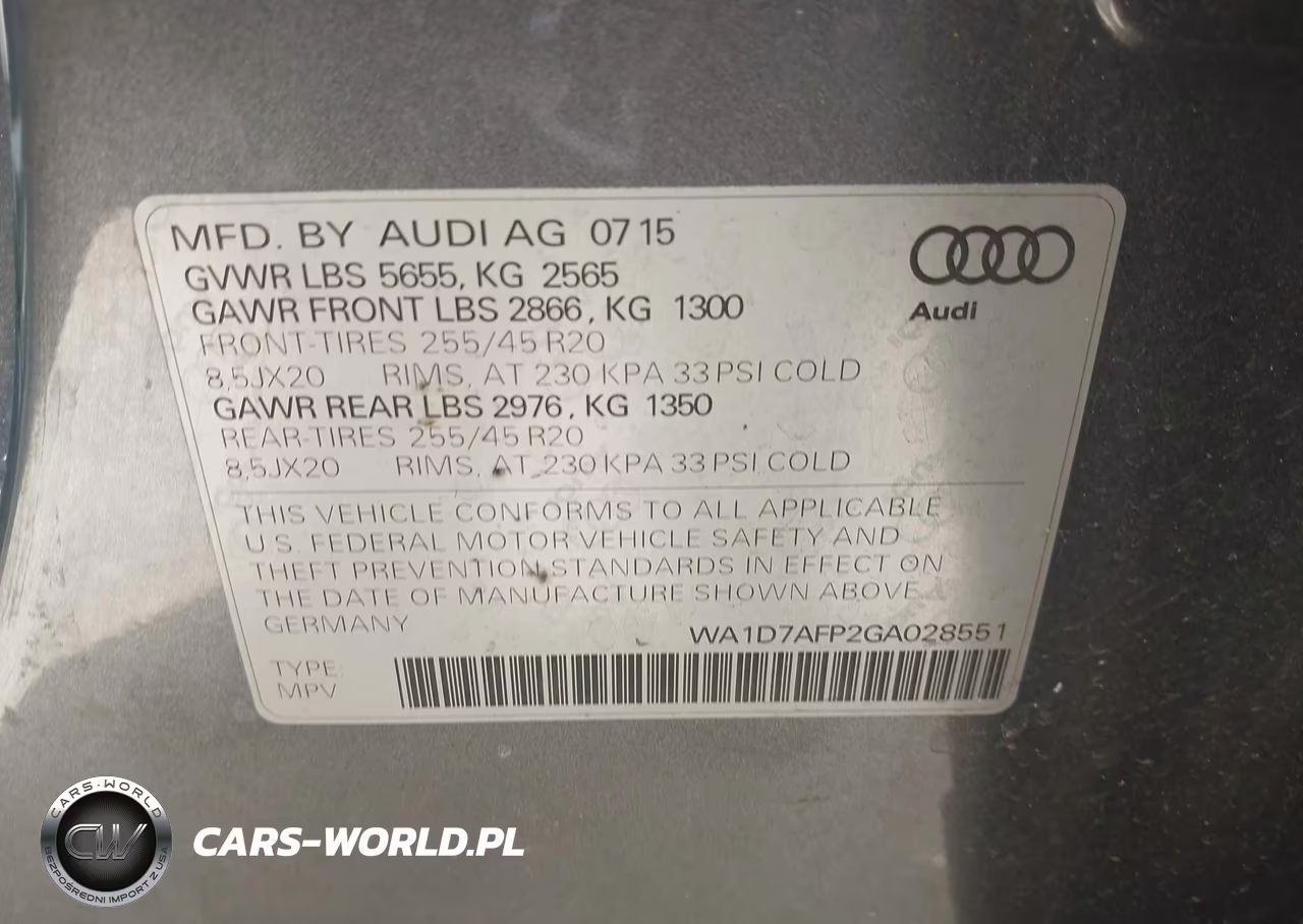 2016 Audi Q5 3.0T Premium Plus VIN:WA1D7AFP2GA028551 - 9