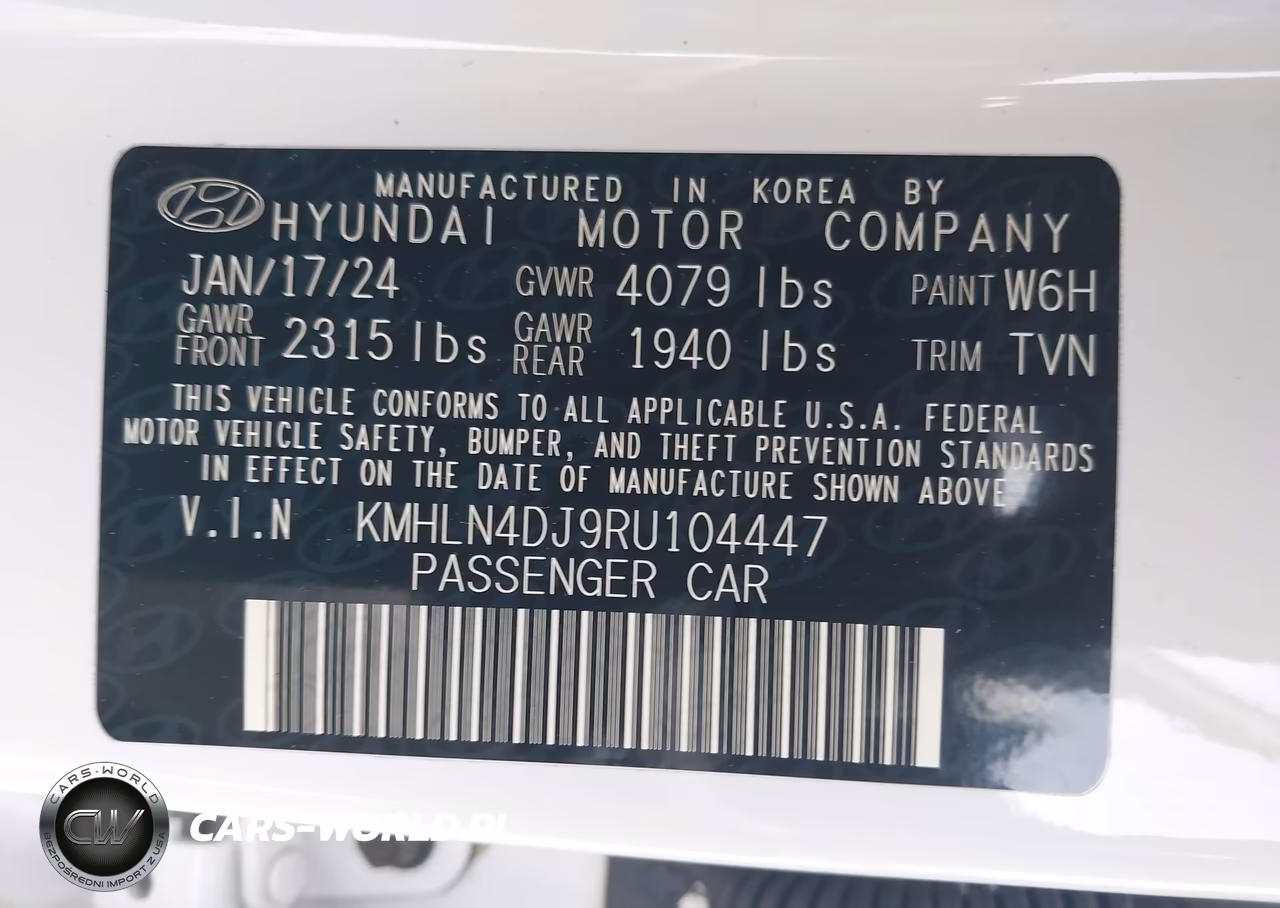 2024 Hyundai Elantra Hybrid Limited VIN:KMHLN4DJ9RU104447 - 9