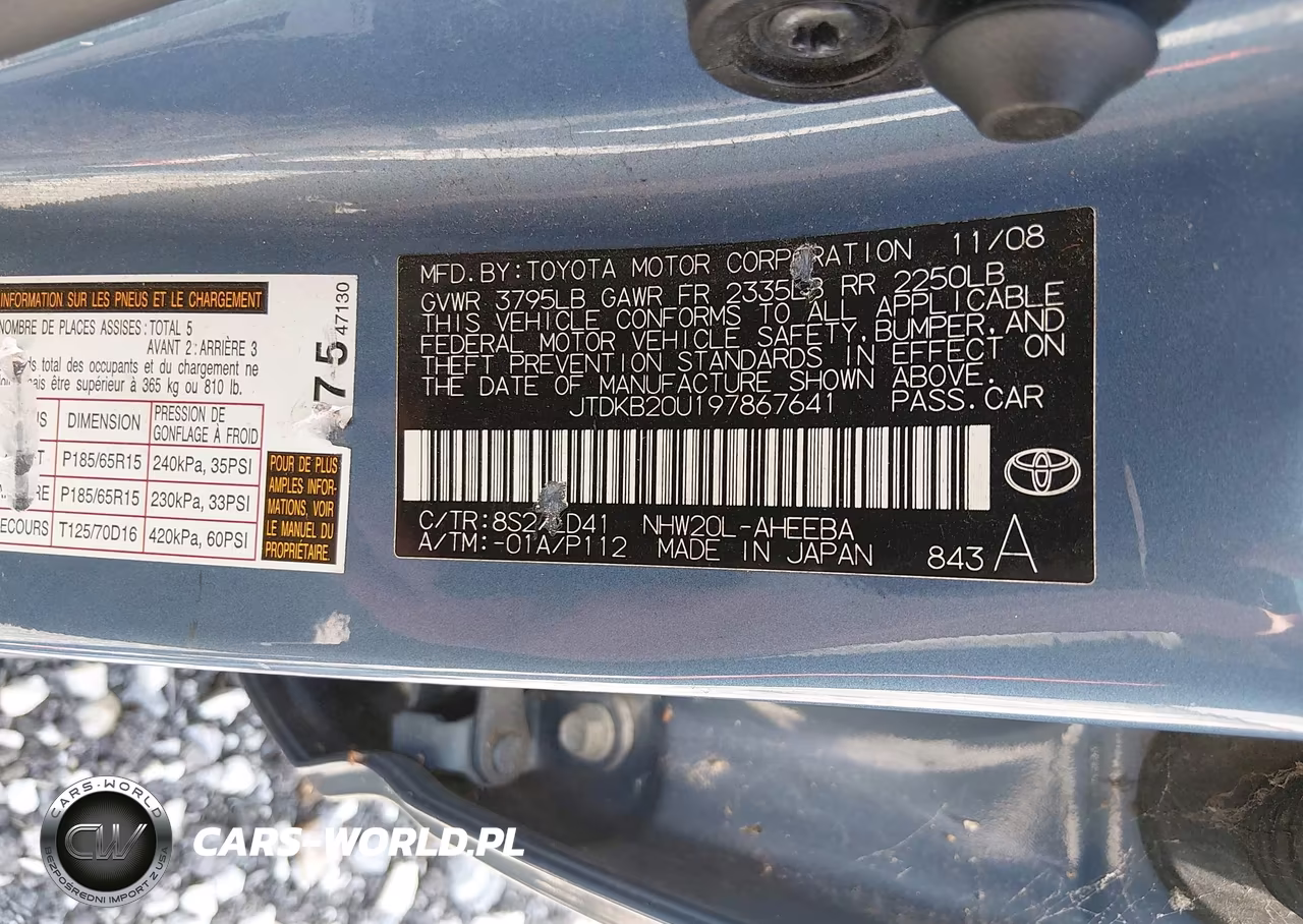 2009 Toyota Prius VIN:JTDKB20U197867641 - 9