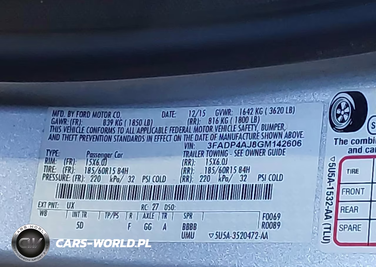 2016 Ford Fiesta S VIN:3FADP4AJ8GM142606 - 9