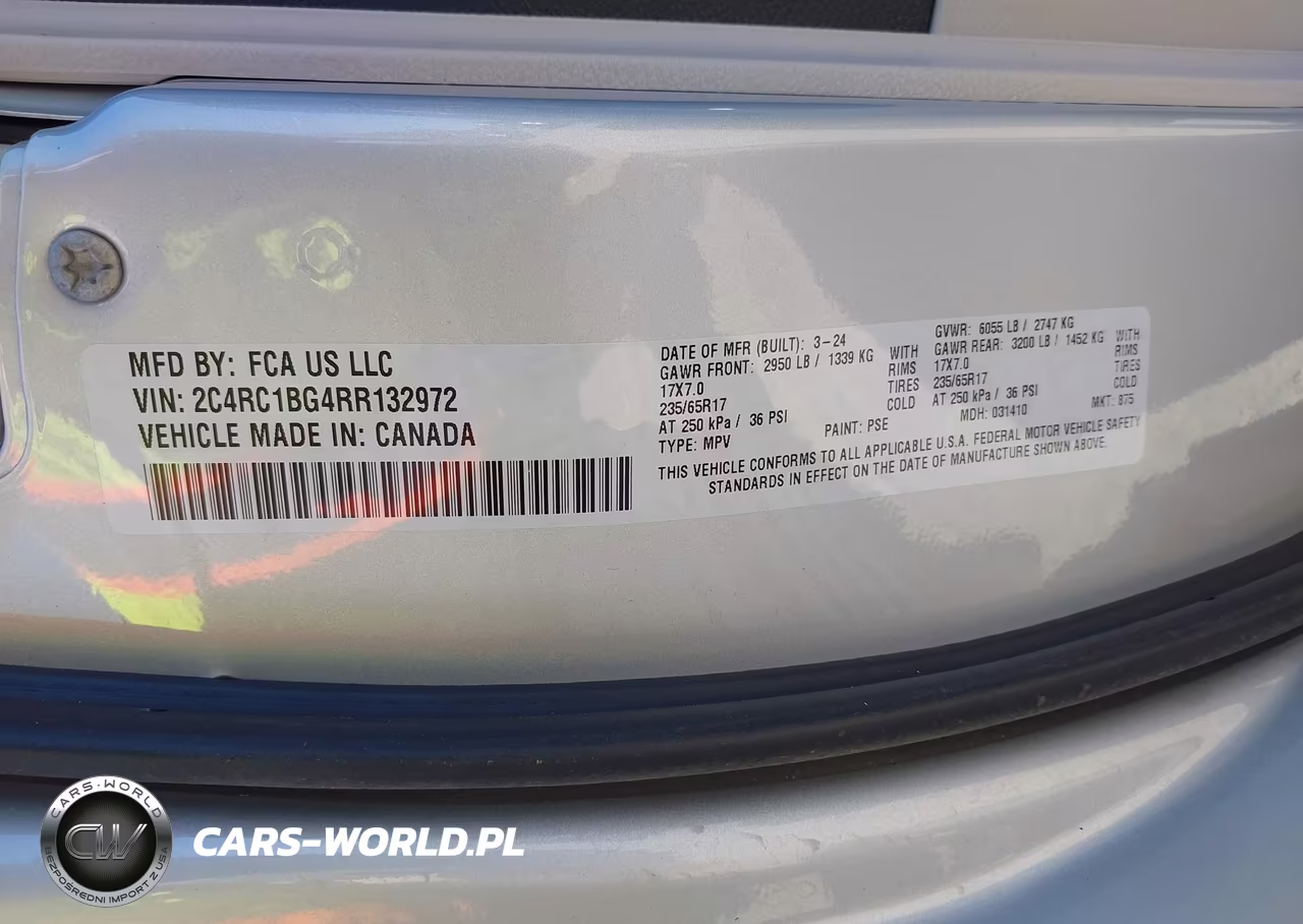 2024 Chrysler Pacifica Touring L VIN:2C4RC1BG4RR132972 - 9