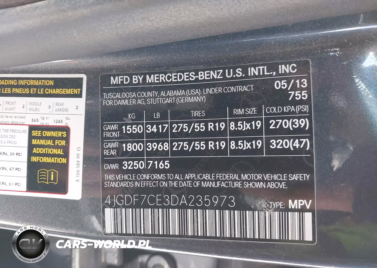 2013 Mercedes-Benz Gl 450 4Matic VIN:4JGDF7CE3DA235973 - 9