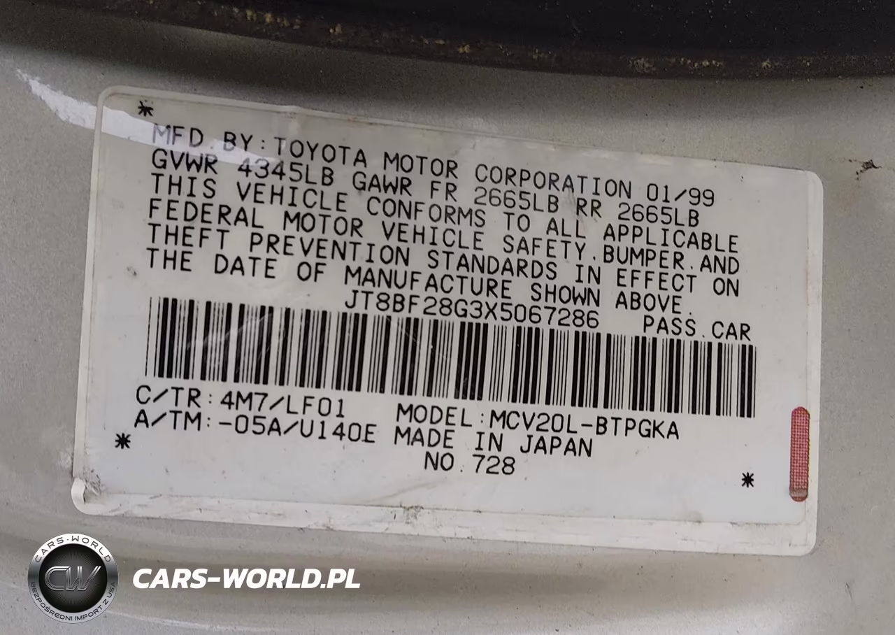 1999 Lexus Es 300 VIN:JT8BF28G3X5067286 - 9