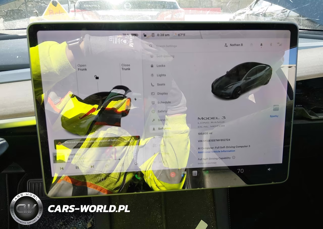 2021 Tesla Model 3 Long Range VIN:5YJ3E1EB7MF852724 - 7