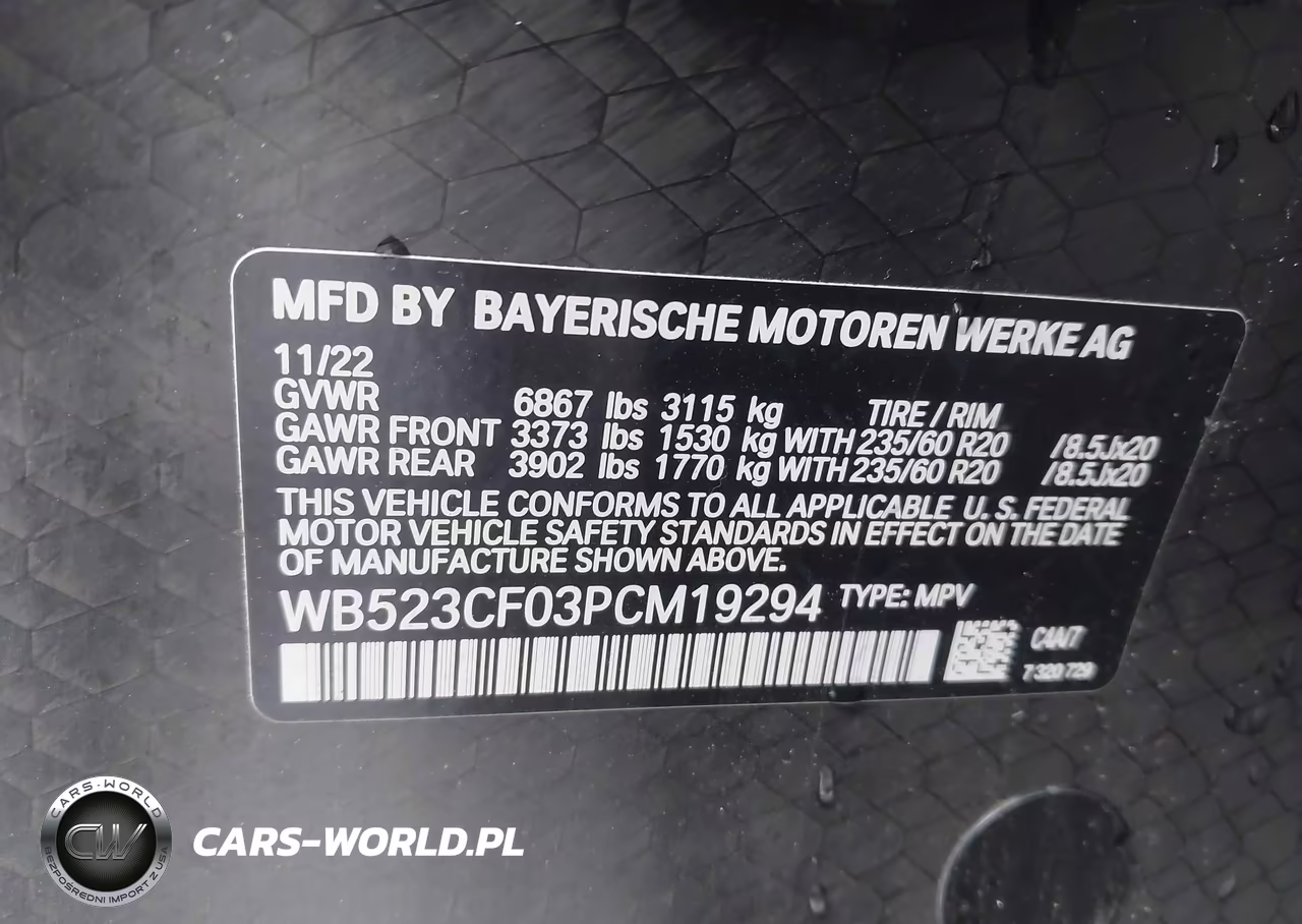 2023 BMW Ix xDrive50 VIN:WB523CF03PCM19294 - 9