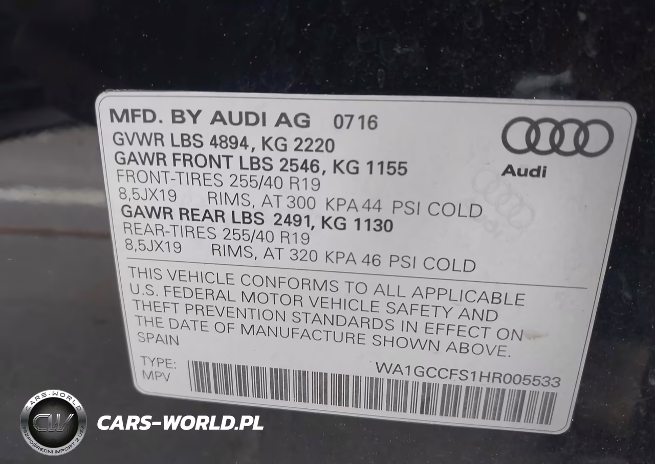 2017 Audi Q3 2.0T Premium VIN:WA1GCCFS1HR005533 - 9