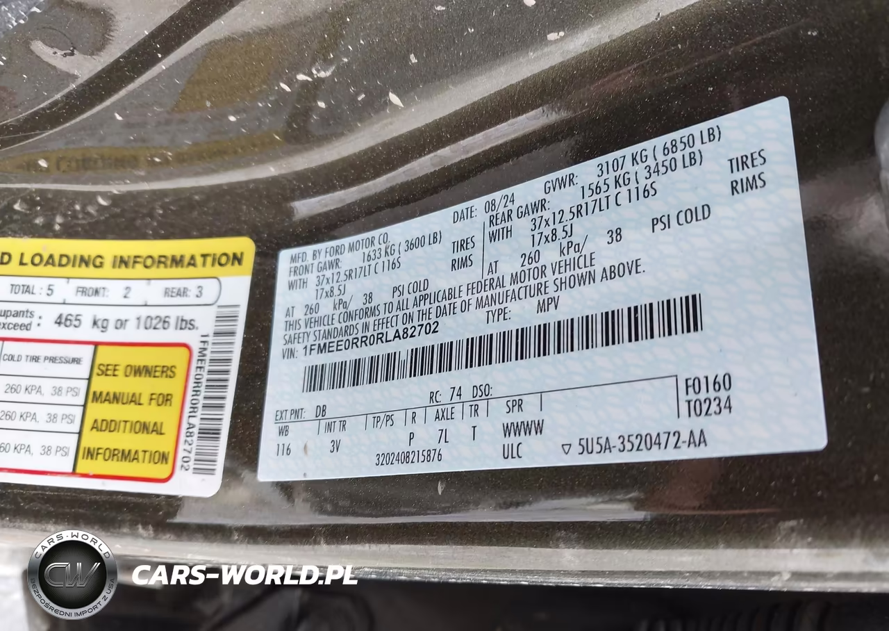 2024 Ford Bronco Raptor VIN:1FMEE0RR0RLA82702 - 9