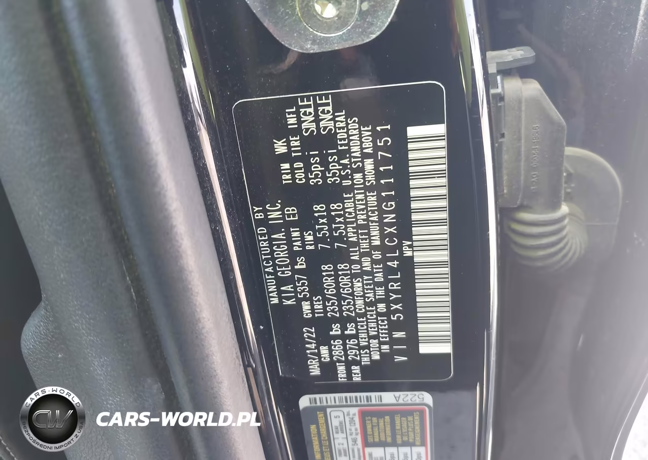 2022 Kia Sorento S VIN:5XYRL4LCXNG111751 - 9