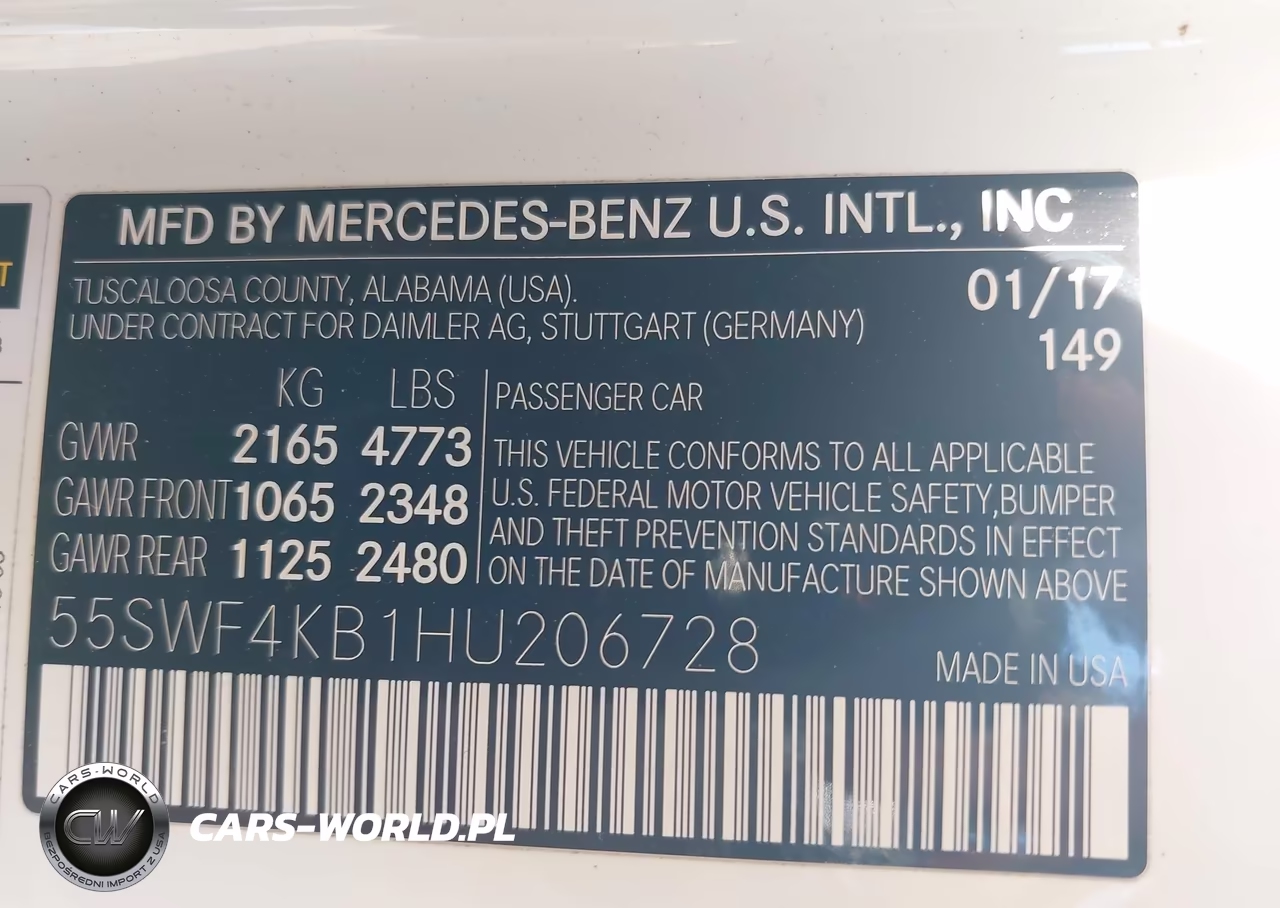 2017 Mercedes-Benz C 300 4Matic VIN:55SWF4KB1HU206728 - 9