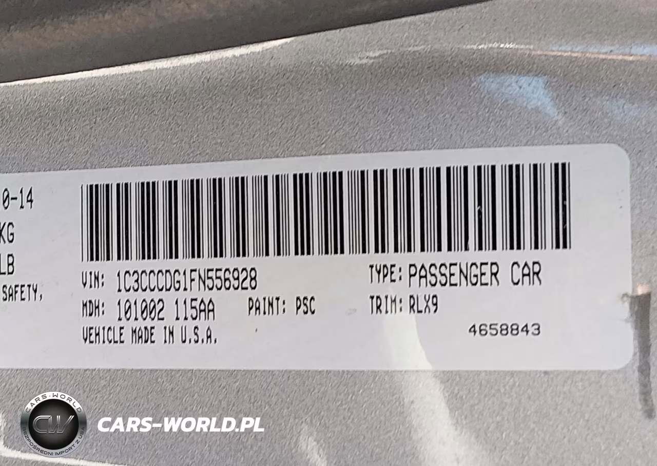 2015 Chrysler 200 S VIN:1C3CCCDG1FN556928 - 9