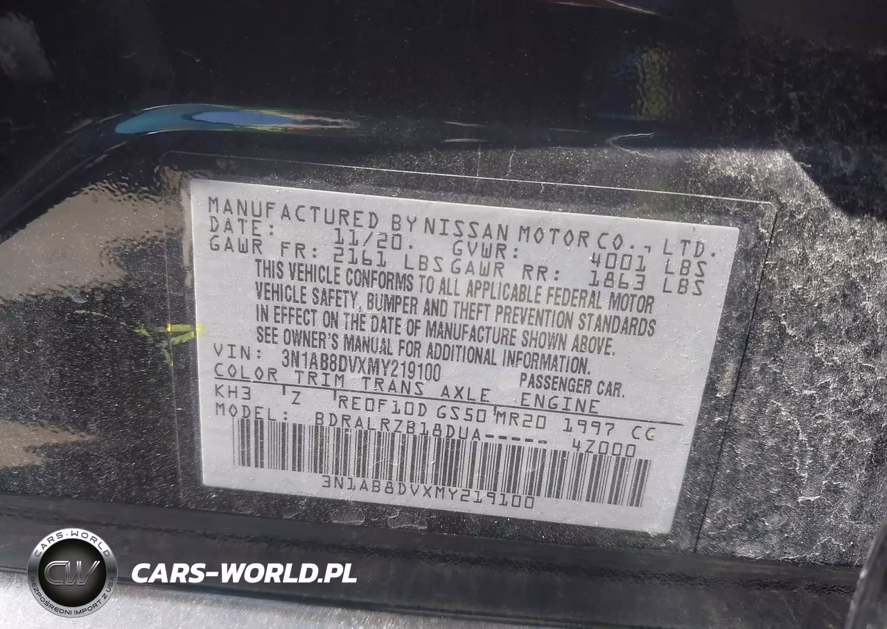 2021 Nissan Sentra Sr Xtronic Cvt VIN:3N1AB8DVXMY219100 - 9