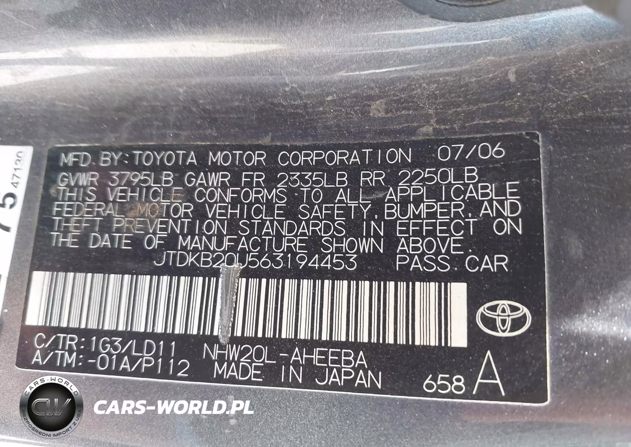 2006 Toyota Prius VIN:JTDKB20U563194453 - 9