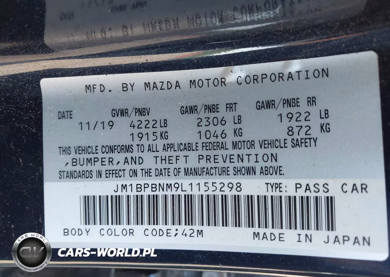 2020 Mazda Mazda3 Premium Package VIN:JM1BPBNM9L1155298 - 9