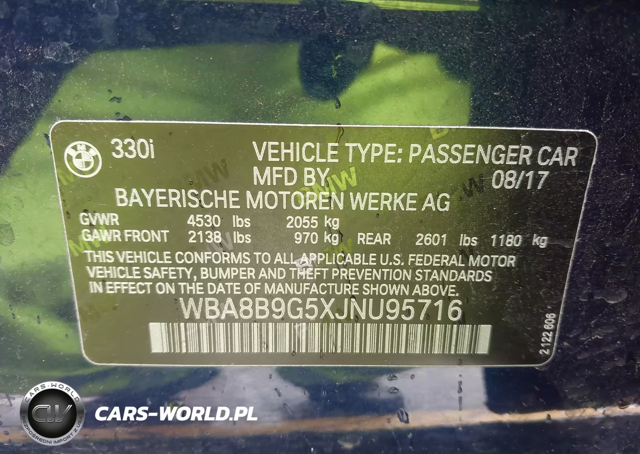 2018 BMW 330I VIN:WBA8B9G5XJNU95716 - 9