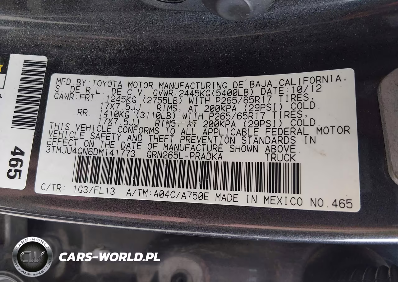 2013 Toyota Tacoma Prerunner V6 VIN:3TMJU4GN6DM141773 - 9
