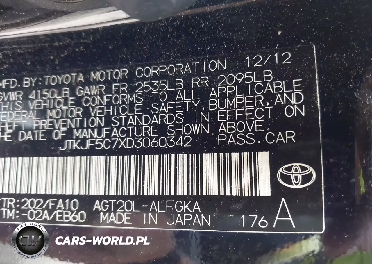 2013 Scion Tc VIN:JTKJF5C7XD3060342 - 9