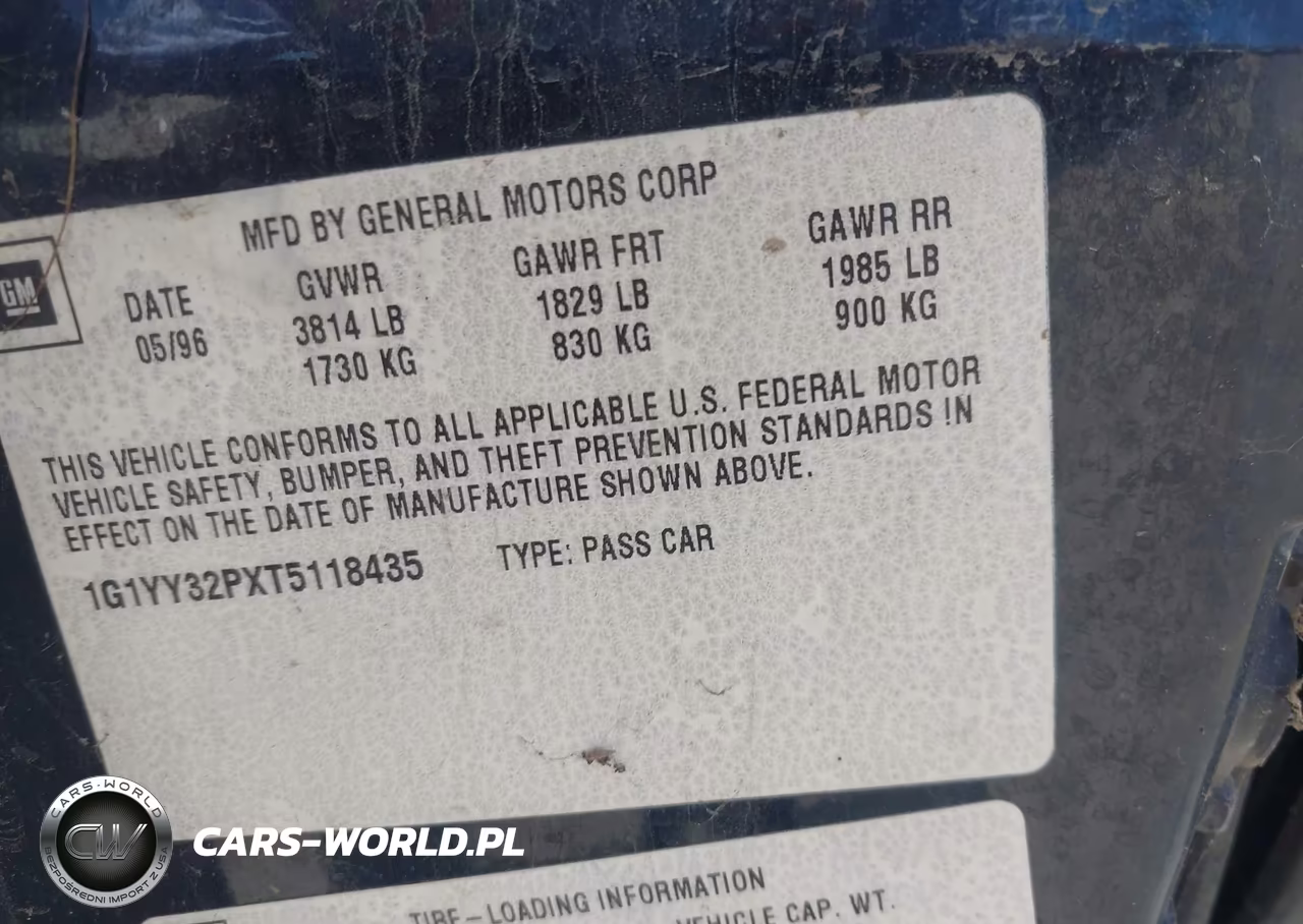 1996 Chevrolet Corvette VIN:1G1YY32PXT5118435 - 9