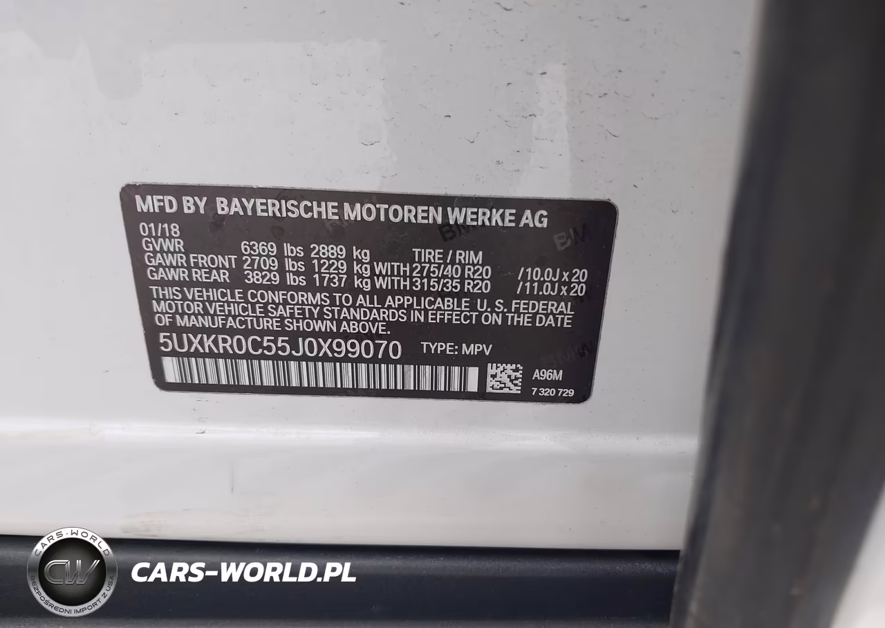 2018 BMW X5 xDrive35I VIN:5UXKR0C55J0X99070 - 9